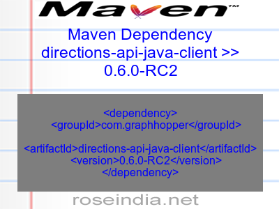 Maven dependency of directions-api-java-client version 0.6.0-RC2