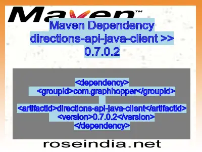 Maven dependency of directions-api-java-client version 0.7.0.2