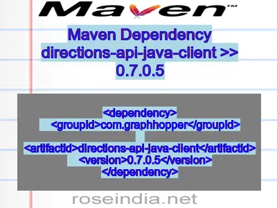 Maven dependency of directions-api-java-client version 0.7.0.5