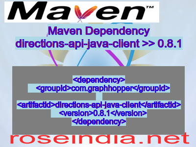 Maven dependency of directions-api-java-client version 0.8.1