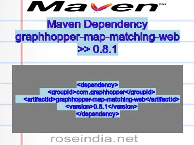 Maven dependency of graphhopper-map-matching-web version 0.8.1