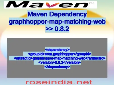 Maven dependency of graphhopper-map-matching-web version 0.8.2