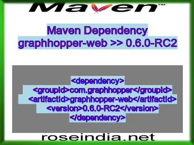 Maven dependency of graphhopper-web version 0.6.0-RC2