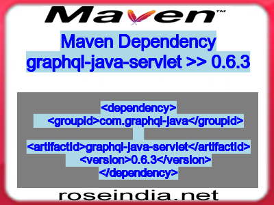 Maven dependency of graphql-java-servlet version 0.6.3