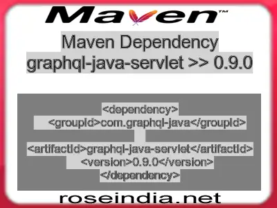 Maven dependency of graphql-java-servlet version 0.9.0