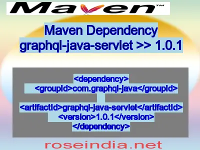 Maven dependency of graphql-java-servlet version 1.0.1