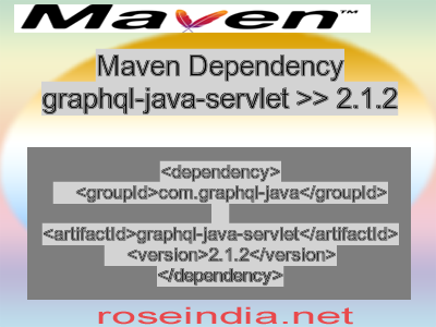 Maven dependency of graphql-java-servlet version 2.1.2