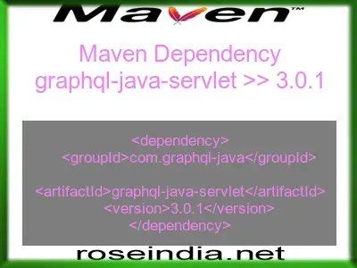 Maven dependency of graphql-java-servlet version 3.0.1