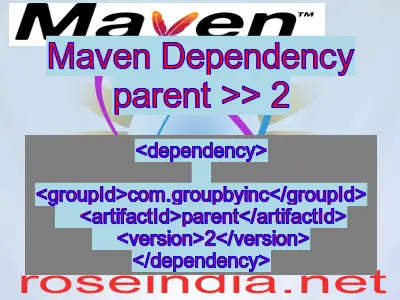 Maven dependency of parent version 2