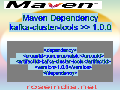 Maven dependency of kafka-cluster-tools version 1.0.0