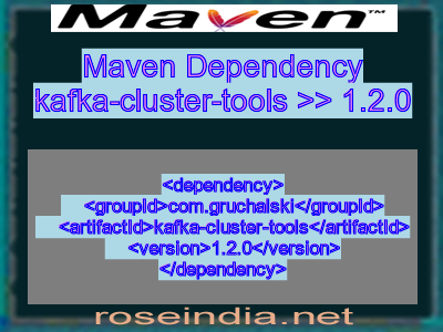 Maven dependency of kafka-cluster-tools version 1.2.0