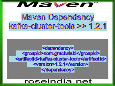 Maven dependency of kafka-cluster-tools version 1.2.1