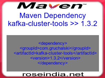 Maven dependency of kafka-cluster-tools version 1.3.2