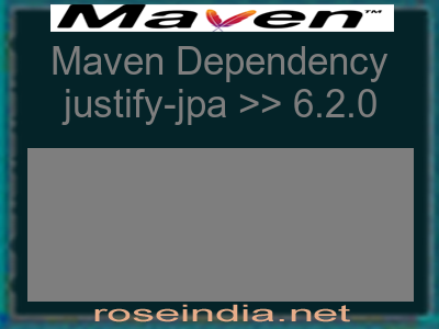 Maven dependency of justify-jpa version 6.2.0