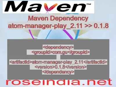 Maven dependency of atom-manager-play_2.11 version 0.1.8