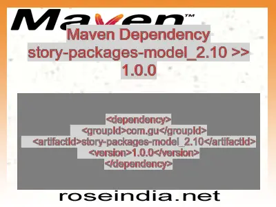Maven dependency of story-packages-model_2.10 version 1.0.0