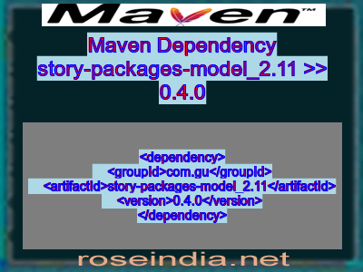Maven dependency of story-packages-model_2.11 version 0.4.0