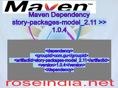Maven dependency of story-packages-model_2.11 version 1.0.4