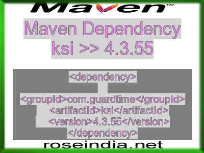 Maven dependency of ksi version 4.3.55