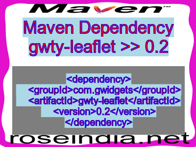 Maven dependency of gwty-leaflet version 0.2