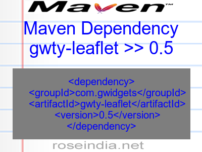 Maven dependency of gwty-leaflet version 0.5