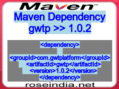 Maven dependency of gwtp version 1.0.2