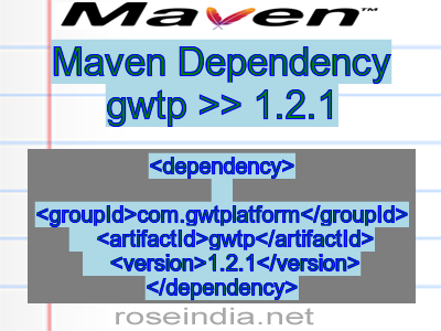 Maven dependency of gwtp version 1.2.1
