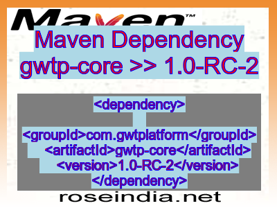 Maven dependency of gwtp-core version 1.0-RC-2