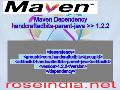 Maven dependency of handcraftedbits-parent-java version 1.2.2