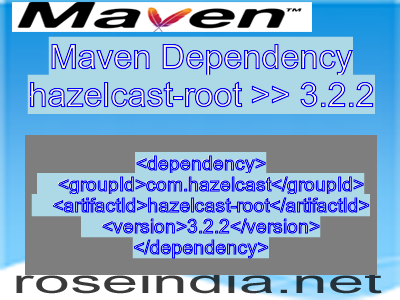 Maven dependency of hazelcast-root version 3.2.2