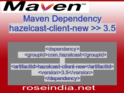 Maven dependency of hazelcast-client-new version 3.5