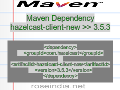 Maven dependency of hazelcast-client-new version 3.5.3