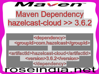Maven dependency of hazelcast-cloud version 3.6.2