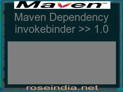 Maven dependency of invokebinder version 1.0