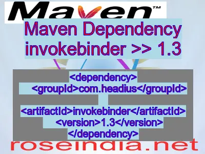 Maven dependency of invokebinder version 1.3