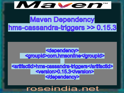 Maven dependency of hms-cassandra-triggers version 0.15.3