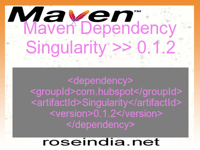 Maven dependency of Singularity version 0.1.2