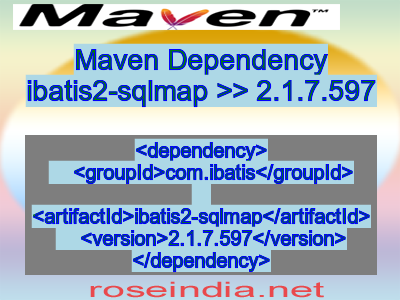 Maven dependency of ibatis2-sqlmap version 2.1.7.597