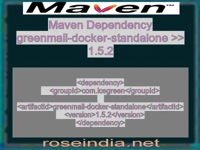 Maven dependency of greenmail-docker-standalone version 1.5.2