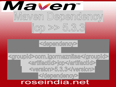Maven dependency of jcp version 5.3.3