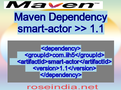 Maven dependency of smart-actor version 1.1