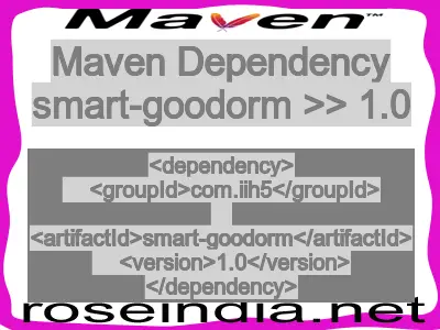 Maven dependency of smart-goodorm version 1.0