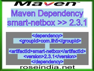 Maven dependency of smart-netbox version 2.3.1