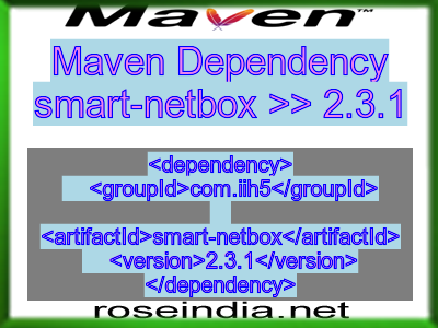 Maven dependency of smart-netbox version 2.3.1
