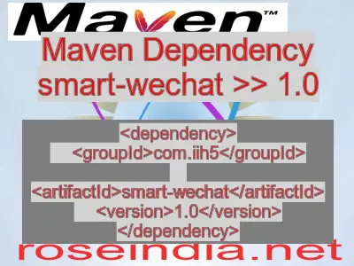 Maven dependency of smart-wechat version 1.0