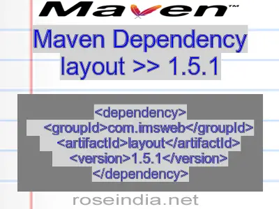 Maven dependency of layout version 1.5.1