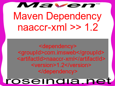 Maven dependency of naaccr-xml version 1.2