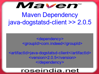 Maven dependency of java-dogstatsd-client version 2.0.5