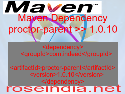 Maven dependency of proctor-parent version 1.0.10