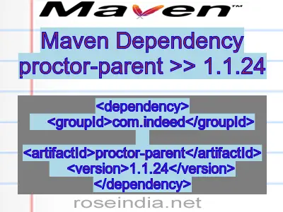 Maven dependency of proctor-parent version 1.1.24